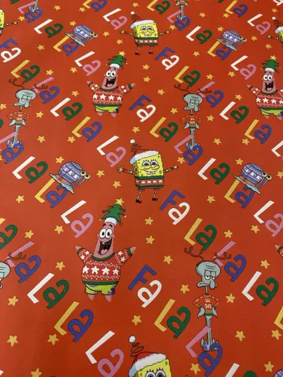 Discover SPONGEBOB SQUAREPANTS Christmas Wrapping Paper