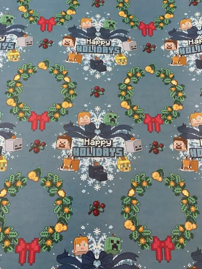 MINECRAFT Christmas Wrapping Paper