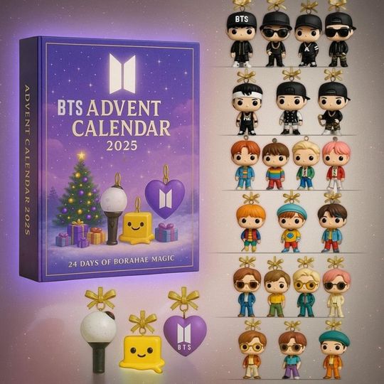 BTS 2025 Christmas Advent Calendar, Fan Gifts, Collectible Gift Sets, Perfect Holiday Decorations, 24 Day Fantasy Countdown, Gift for Fans