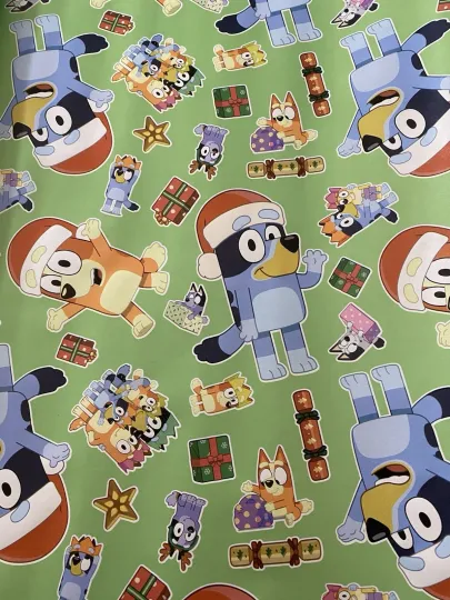 Discover BlueyDad And FRIENDS Christmas Wrapping Paper