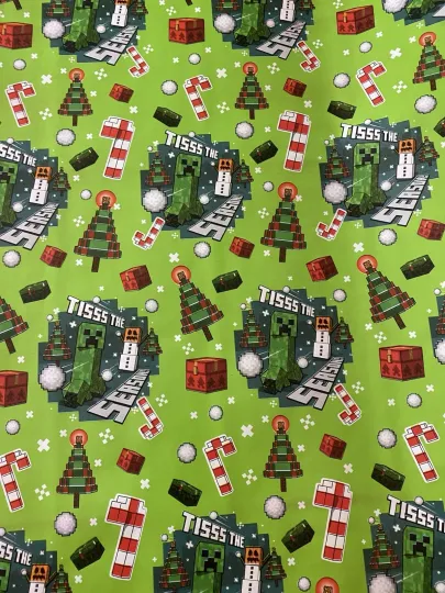 MINECRAFT MINE CRAFT Christmas Wrapping Paper