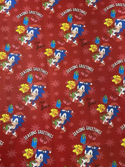Discover SONIC THE HEDGEHOG Christmas Wrapping Paper