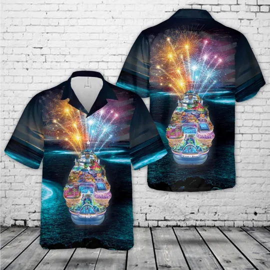 Discover Royal Caribbean International Star of the Seas 4th Of July Hawaiian Shirt