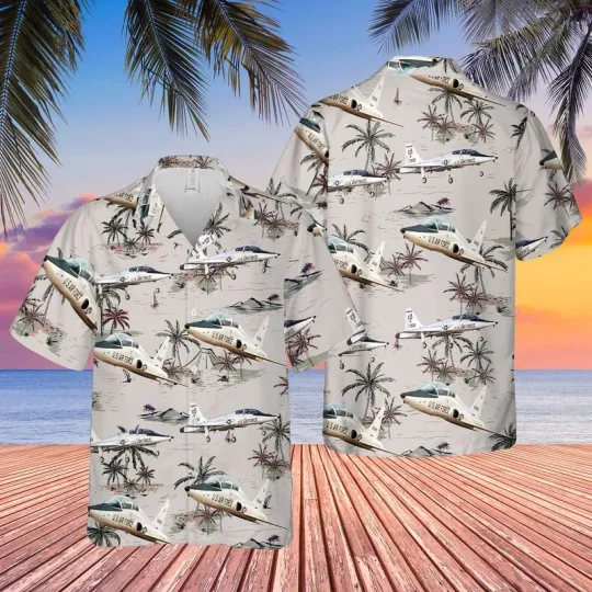 US Air Force Northrop T 38 Talon Hawaiian Shirt