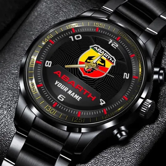 Discover Abarth Stainless Steel Calendar Band Watch