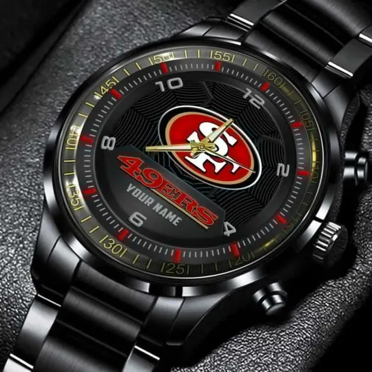 49ers Men's Stainless Steel Calendar Watch