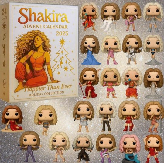 Discover Shakira 2025 Advent Calendar, Fan Gifts, Collectible Gift Sets, Perfect Holiday Decorations, 24 Day Fantasy Countdown, Christmas Gift
