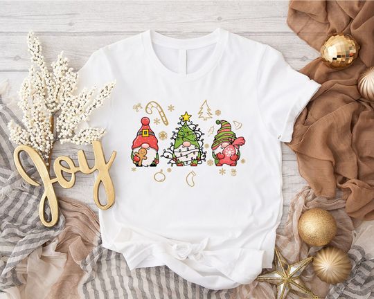 Discover Merry Gnomes Shirt, Gnomes Christmas Shirt, Christmas Lights Shirt