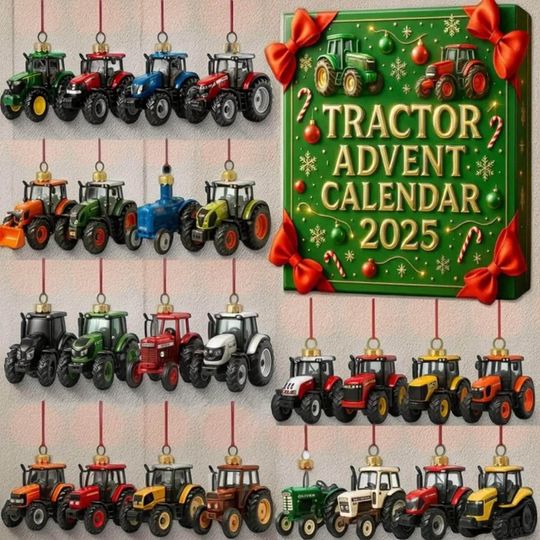 Discover TRACTOR 2025 Christmas Advent Calendar, Fan Gift, Collectible Gift Sets, Perfect Holiday Decorations, 24 Day Fantasy Countdown, Gift For Kid