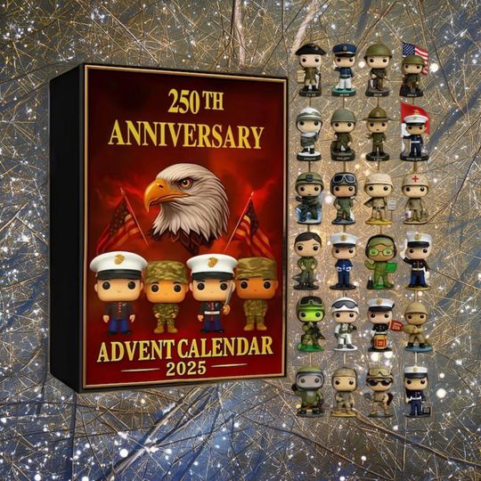 Discover 250 th ANNIVERSARY 2025 Christmas Advent Calendar, Fan Gifts, Collectible Gift Sets, Perfect Holiday Decorations, 24 Day Fantasy Countdown
