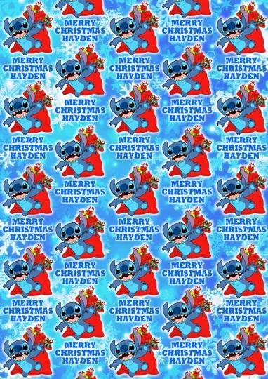 Discover DISNEY STITCH Personalised Christmas Gift Wrap - Disney Stitch Wrapping Paper