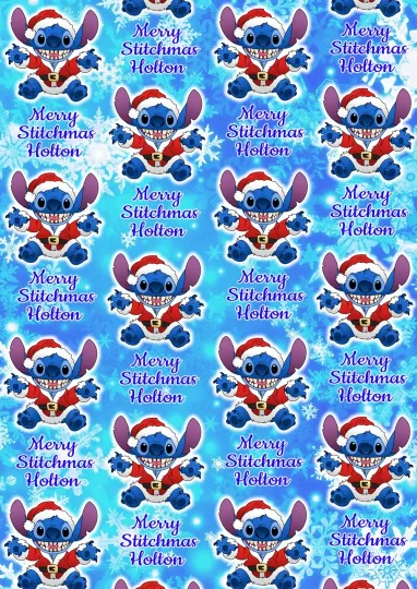 Discover DISNEY STITCH Personalised Christmas Gift Wrap - Disney Stitch Wrapping Paper
