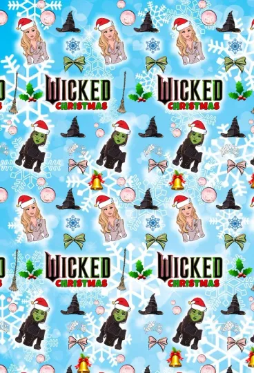 Discover WICKED MOVIE Christmas Wrapping Paper - Wicked Christmas Gift Wrap - Wicked