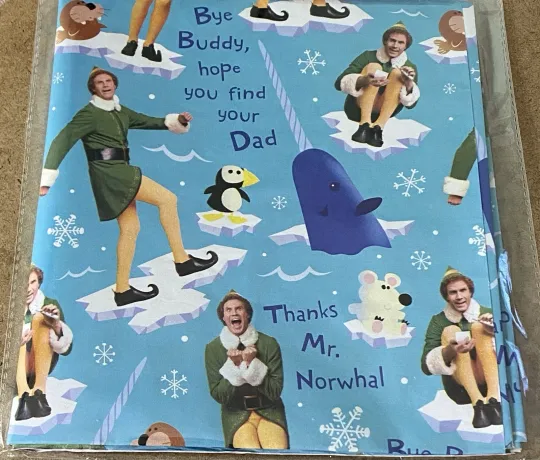 Discover ELF Movie Will Ferrell BUDDY Christmas Wrapping Paper