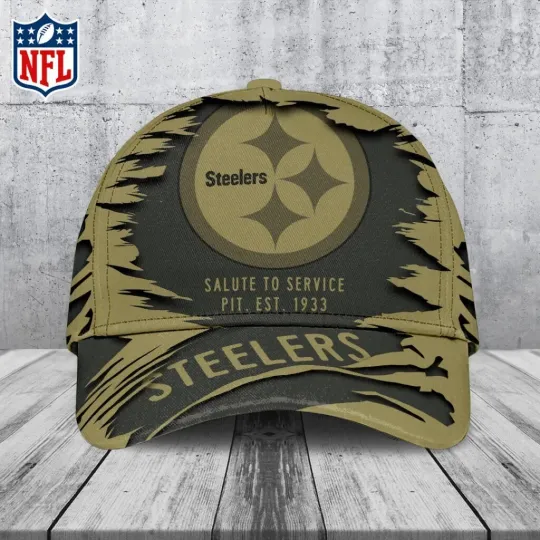 Discover Steeler 2025 Salute to Service Classic Baseball Cap