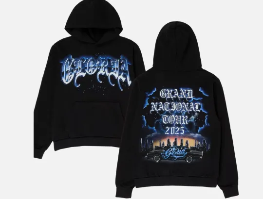Discover Kendrick Lamar 2025 Grand National Tour Gloria Hoodie Unisex