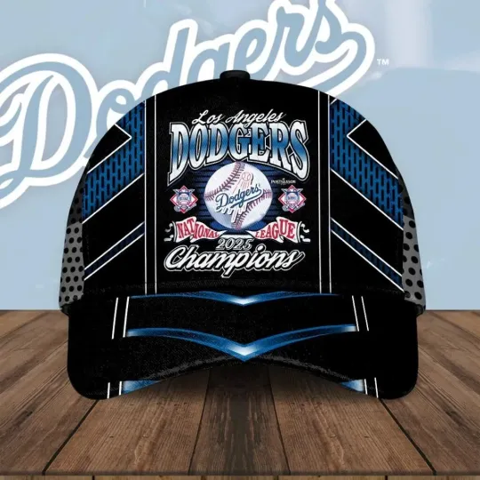 Discover Dodgers 2025 National League Champions Baseball  Cap