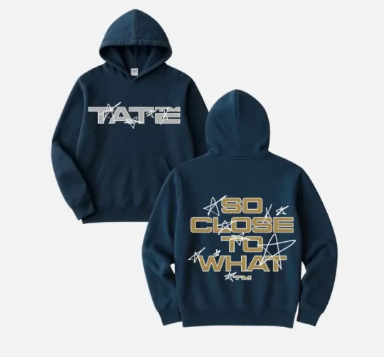 Discover Tate McRae Merch Music Tour 2025 Navy Hoodie Unisex