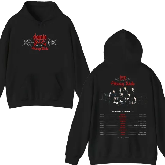 Discover Stray Kids Hoodie dominate World Tour Complete Tour Dates Fanmade Hoodie