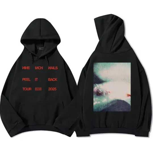Discover Nine Inch Nails Peel It Back Tour 2025 Hoodie Unisex