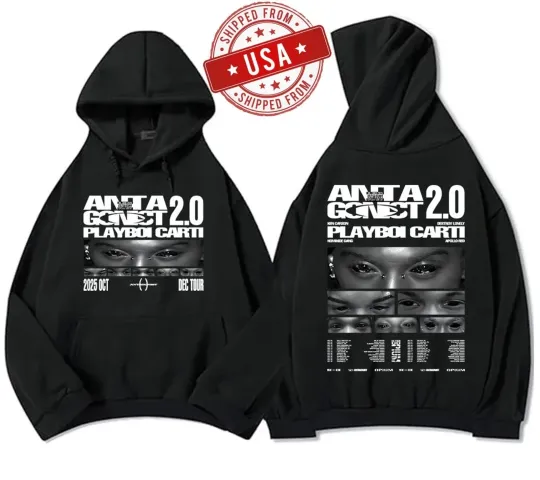 Discover Playboi Carti Antagonist Tour 2025 Unisex Hoodie