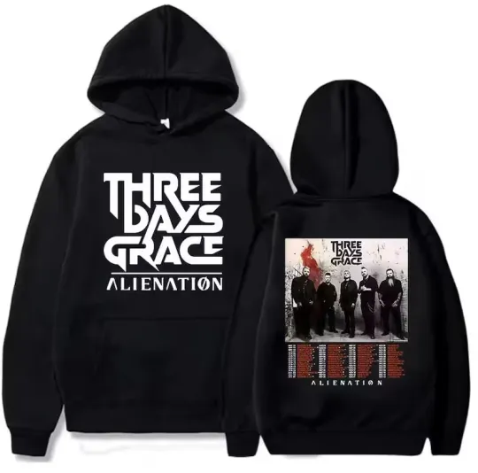 Discover Three Days Grace Rock Band ALIENATION Tour 2025 Tour Hoodie