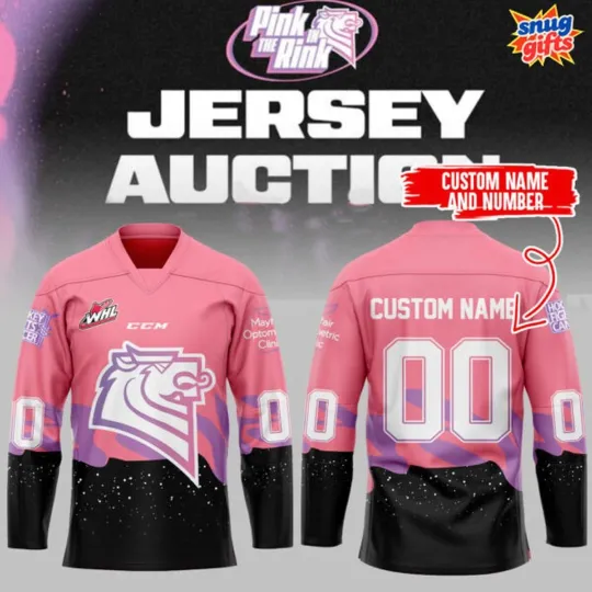 Discover Personalized Victoria Royals Pink In The Rink 2025 Hockey Shirt Men's Fan Gear