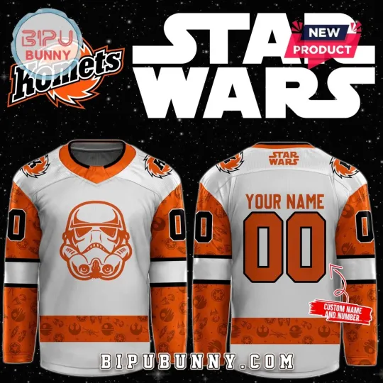 Discover Personalize Fort Wayne Komets x Star Wars Night Hockey Shirt Men's Fan Gear Gift