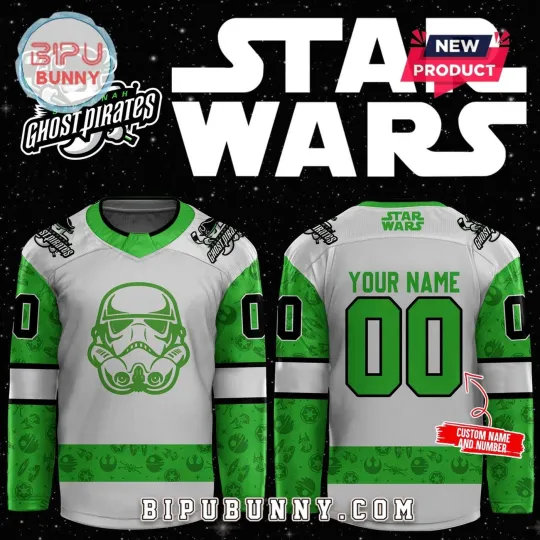 Discover Personalized Savannah Ghost Pirates x Star Wars Hockey Shirt Men's Fan Gear Gift