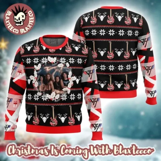 Discover van Band Photo Xmas Wreath Holiday Gifts 2025 Ugly Christmas Sweater