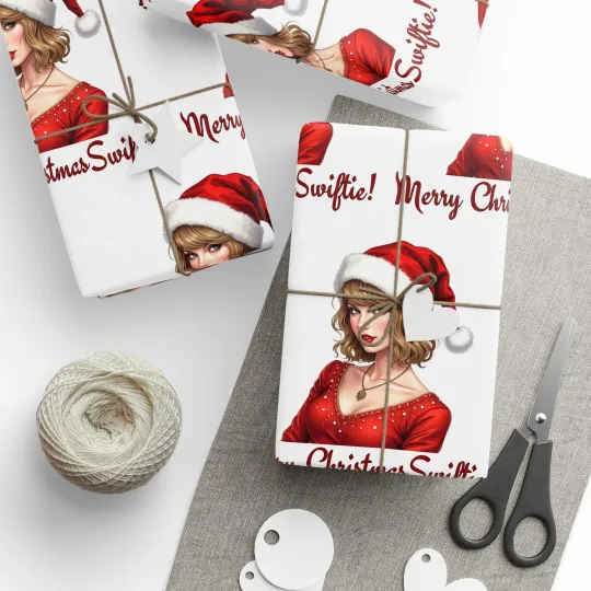 Discover Merry Christmas taylorr version Singer Christmas Holiday Present Gift Wrapping Paper