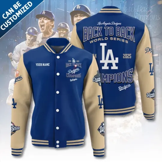 Discover Dodgers World Series 2025 Varsity Jacket