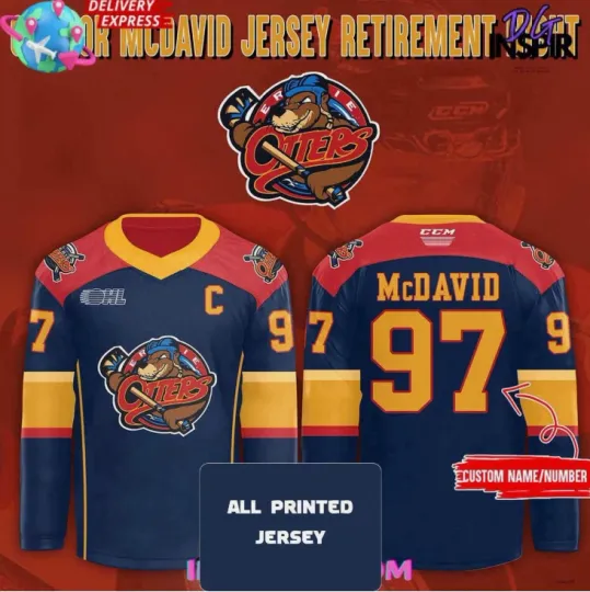 Discover Personalized Erie Otters Special Hockey Jersey Gift For Christmas