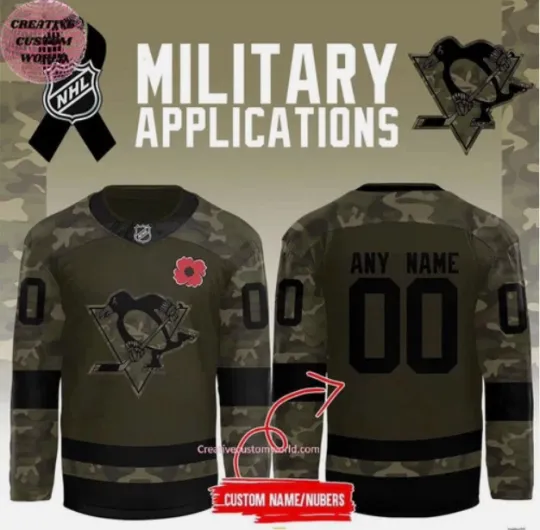 Discover Penguins Military Appreciation Night Hockey Personalized Gift For Christmas