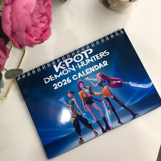Discover Kpop Demon Hunters 2026 Wall Calendar And Planner, Unique Christmas Gift, Calendar Gift, Holiday Gift Ideas HFN
