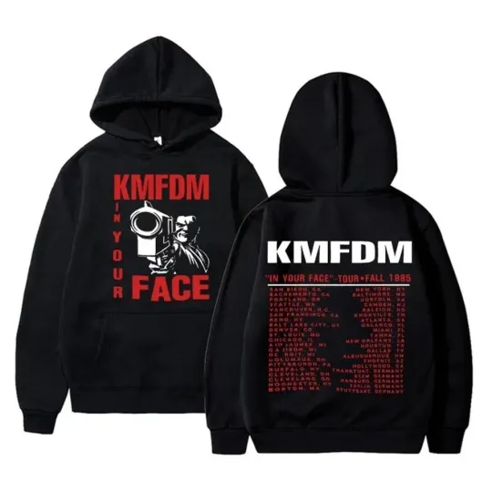 Discover Rock Band Kmfdm in Your Face Tour Fall 1885 Unisex Sweater