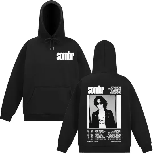 Discover Sombr Merch Live 2025 Tour Hoodie