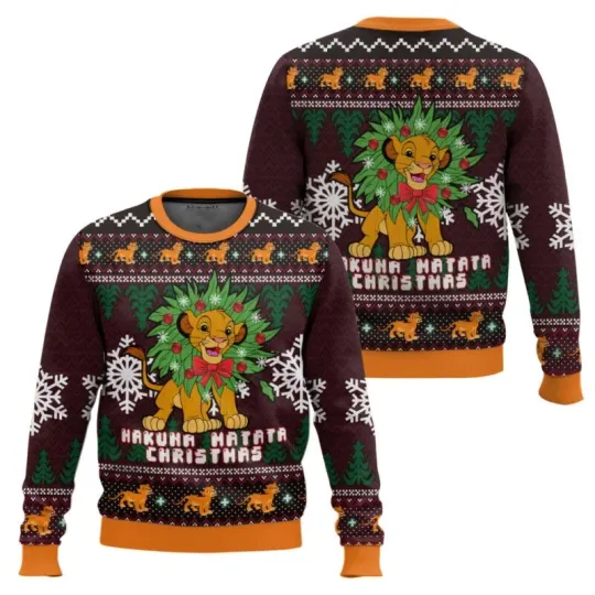 The Lion King Hakuna Matata Christmas Ugly Christmas Sweater
