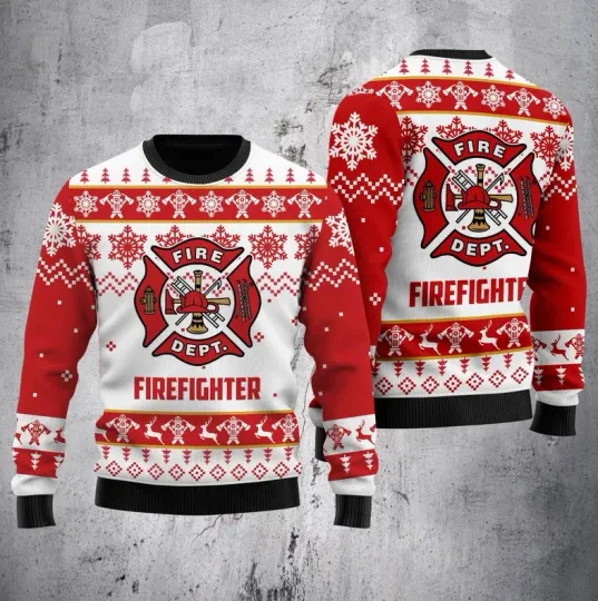 Firefighter Christmas Sweater