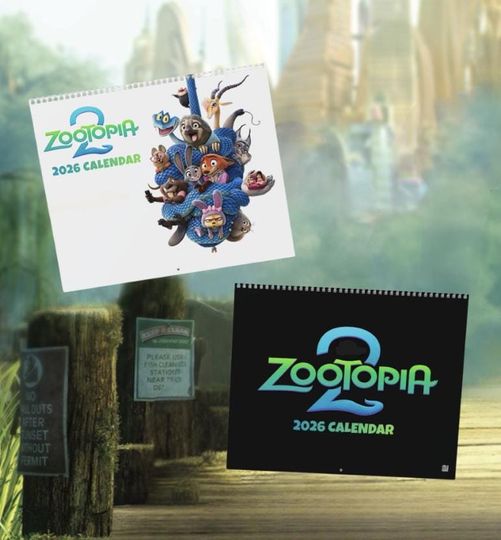 Discover Zootopia Characters 2026 Wall Calendar | Monthly Spiral-Bound Calendar | Judy Hopps and Nick Wilde Zootopia Christmas Gift
