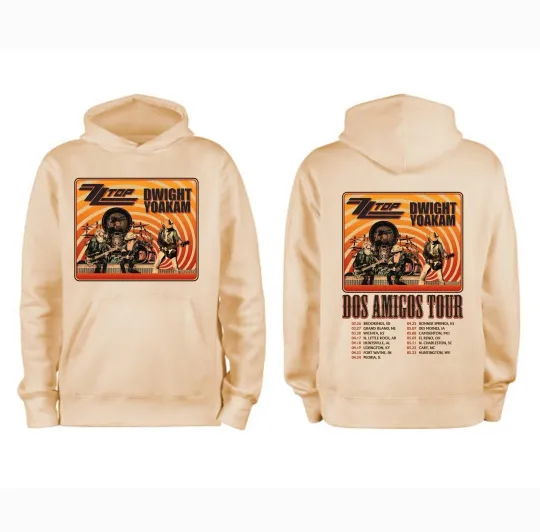 ZZ Top & Dwight Yoakam Dos Amigos Tour 2026 Hoodie