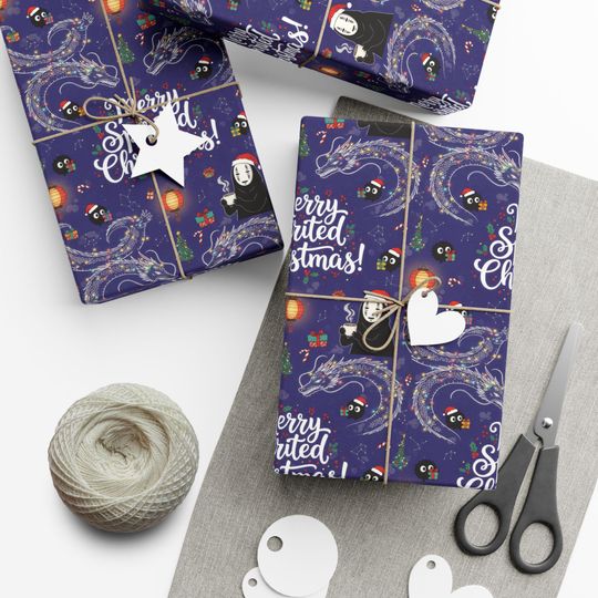Discover Spirited Away Christmas wrapping paper | Anime Wrapping Paper
