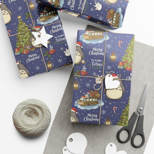 Discover My Neighbor Totoro Christmas wrapping paper | Anime Wrapping Paper
