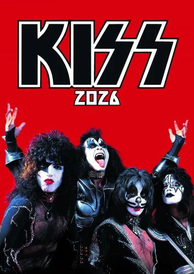Discover 2026 Vertical Wall Calendar 8x12 Kiss Group Music Photo Poster Magazine Cover