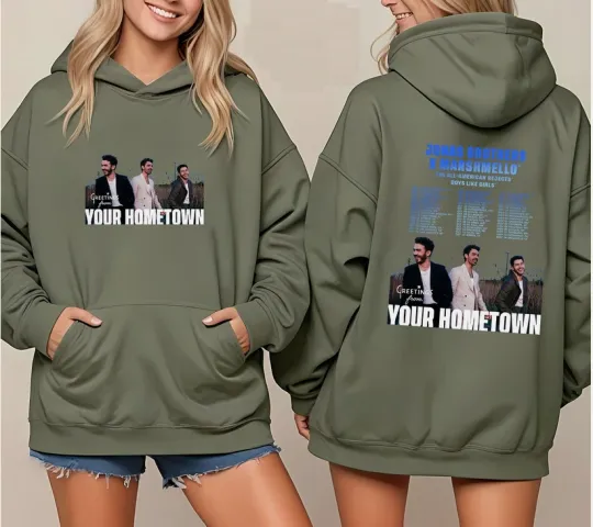 Jonas Brothers Greetings From Your Hometown Tour 2025 Concert Hoodie