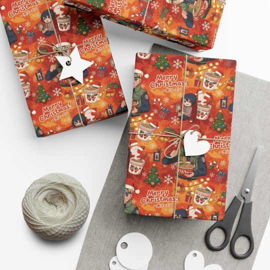 Discover Narutoo Christmas Wrapping paper | Anime Wrap Paper