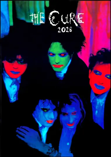 2026 Vertical Wall Calendar The Cure Vintage Music Photo Poster 1288