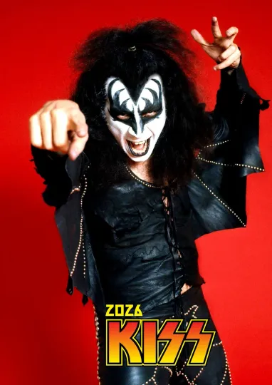 Discover 2026 Vertical Wall Calendar 8x12 Kiss Members Music Photo Poster Magazine Cover