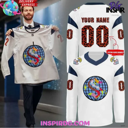 Discover Personalize Seattle Pride Runs Deep 2025 Hockey Jersey Gift For Christmas