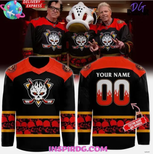 Discover Personalized Anaheim Skull Come Out & Play Night 2025 Hockey Jersey